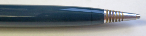 5059: PARKER 51 PENCIL WITH GOLD FILL CAP & TRIM IN PARKER'S "51 DARK BLUE". GREY JEWEL ON TOP. .036" leads