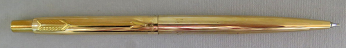 #5597: PARKER CLASSIC GOLD PLATED CLICKER/IMPACT PENCIL. Lead size .002"
