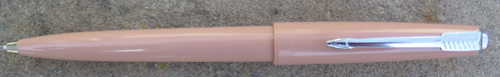 PARKER ALL PLASTIC CAP ACTUATED BALLPOINT MADE IN ARGENTINA - FLESH TONE