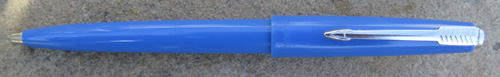 PARKER ALL PLASTIC CAP ACTUATED BALLPOINT MADE IN ARGENTINA - ROYAL BLUE