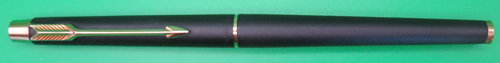 ITEM #3562: PARKER CLASSIC ROLLER BALL IN MATTE BALCK. GOLD PLATED TRIM.