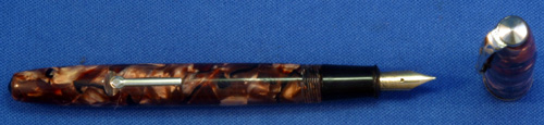 CONWAY STUART No. 70 FOUNTAIN PEN IN MARBLED BROWN