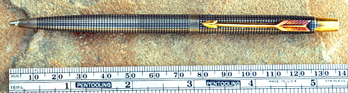 PARKER STERLING CISEL CLASSIC BALLPOINT. Clicker actuated.