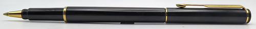 ITEM #4791: PARKER ARROW BALLPOINT IN GLOSSY BLACK LACQUER. GOLD PLATED TRIM
