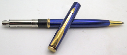 ITEM #4796: PARKER INSIGNIA TWIST BALLPOINT PEN IN COBALT BLUE