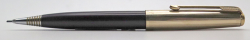 ITEM #6083: PARKER 51 PENCIL IN RARE PLUM COLOR. GOLD PLATED TRIM. MECHANISM WORKS. 
