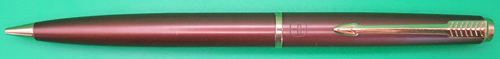 ITEM #6178: PARKER 45 PENCIL IN METALIC RUST. GOLD FILL TRIM. NOS. Mechanism works. Good eraser.