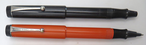 ITEM #6181: LOT OF PARKER BIG RED BALLPOINTS + ROLLERBALLS. SOME COMPLETE, SOME NOT.