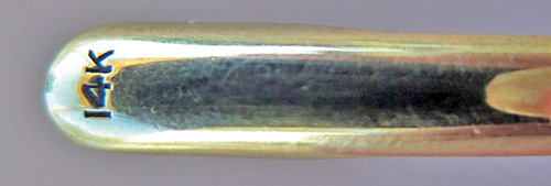 6226: SHEAFFER 14K STRAIT CLIP WITH NO BALL ON THE END