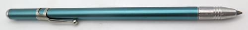 ITEM #6408: WORLD FAMOUS REYNOLDS ROCKET IN BLUE ANODIZED ALUMINUM. ONE OF THE EARLIEST BALL POINTS PRODUCED. CLASSIC OF THE REYNOLDS' LINE. Pen is dried out due to age.