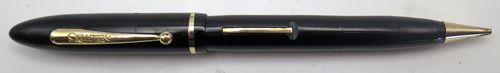 ITEM #6461: SHEAFFER BALANCE COMBO IN BLACK. LEVER FILLER. NIB IS SHEAFFER #3 IN MEDIUM. PENCIL IS FULLY FUNCTIONAL AND INCLUDES CLEAN ERASER