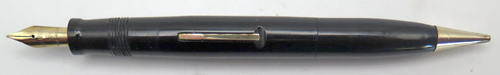 ITEM #6461: SHEAFFER BALANCE COMBO IN BLACK. LEVER FILLER. NIB IS SHEAFFER #3 IN MEDIUM. PENCIL IS FULLY FUNCTIONAL AND INCLUDES CLEAN ERASER