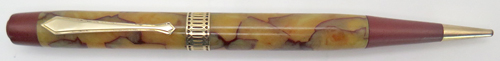 ITEM #6463: WATERMAN PATRICIAN PENCIL IN ONYX. .046" (1.1 mm) lead size. Mechanism works fine and eraser is intact.