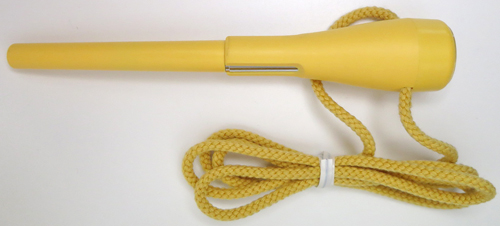 ITEM #6566: PAKER JOTTER SLINGER WATCH PEN IN YELLOW. BRANDED MORIOKA, TOKEI INC, JAPAN MODEL Y481C. In box. Uses battery type SR621SW.
