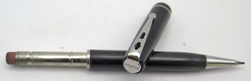 ITEM #6619: ESTERBROOK DOLLAR PENCIL IN BLACK HARD RUBBER. IMPACT MECHNISM THAT WORKS. TAKES .046" LEADS.
