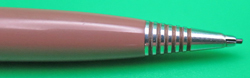 ITEM #6699: PARKER 51 PENCIL IN COCOA WITH LUSTRALOY CAP. This pencil is a cap actuated push type pencil that went with the Aerometric style fountain pen. No dents or dings in the metal. Standard size 51 Repeater pencil.