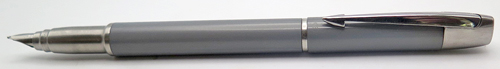 ITEM #6752: PARKER IM FOUNTAIN PEN IN GREY. CHROME TRIM. NIB IS MEDIUM