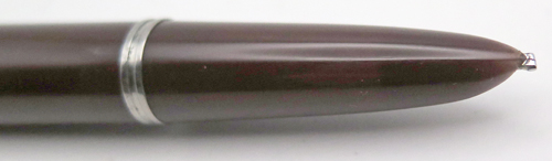 ITEM #6777: PARKER 51 VACUMATIC IN BURGUNDY. LUSTRALOY CAP. "MADE IN USA". DATE CODE ".T.7". FANTASTIC 51 STUB NIB IN BB (maybe BBB).