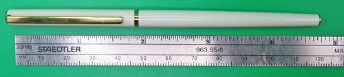 ITEM #6855: SAILOR ULTRA SLIM CHALANA FOUNTAIN PEN IN IVORY LACQUER with BURGUNDY SECTION + JEWELS. NEW OLD STOCK IN BOX. MADE IN JAPAN. 14k EXTRA FINE NIB. Part #11-0519.