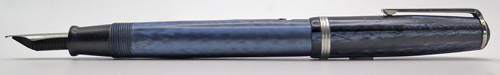 ITEM #6866: ESTERBROOK DOUBLE JEWEL J SERIES FOUNTAIN PEN IN COBALT BLUE. LEVER FILLER. 2556 NIB