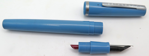 ITEM #6872: ESTERBROOK FOUNTAIN PEN CA101 IN PASTEL BLUE. CARTRIDGE FILLER. NIB mo 2556 IN EXTRA FINE