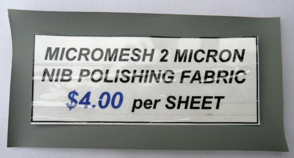 2 micron nib polishing fabric