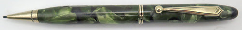 PARKER CHALLENGER PENCIL IN GREEN/BLACK MARBLE