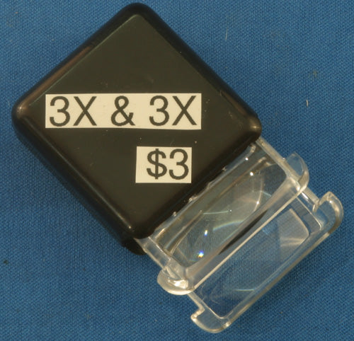 Pocket Magnifier, 3x + 3x