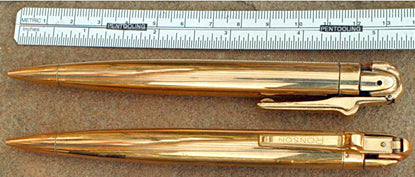 Ronson Pencil Lighter in Gold