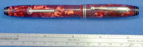 Parker PARKETTE Fountain Pen in  RED PEARL MARBLE