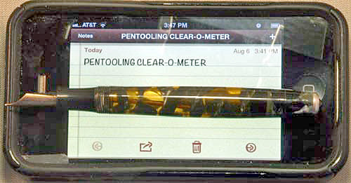 Parker Vacumatic Fountain Pen in Grey/Transparent