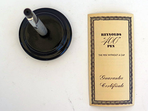 REYNOLDS "LADIES PEN" 400 BALLPOINT IN ALUMINUM BARREL WITH BLACK TOP