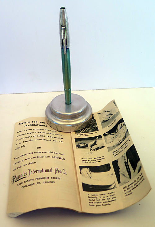 REYNOLDS INTERNATIONAL BALLPOINT IN ANODIZED GREEN