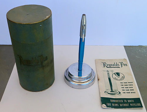 REYNOLDS INTERNATIONAL BALLPOINT IN BRIGHT BLUE