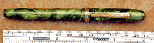 EpenCo Fountain Pen in Green Marble