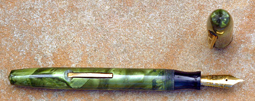 EpenCo Fountain Pen in Green Marble