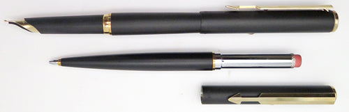Parker Arrow Set of 3: Fountain Pen, Ballpoint + Pencil in Matte Black