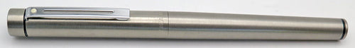SHEAFFER OVERSIZE TARGA FOUNTAIN PEN IN BRUSHED STAINLESS STEEL
