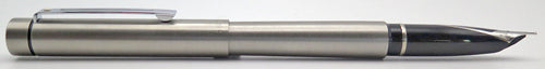 SHEAFFER OVERSIZE TARGA FOUNTAIN PEN IN BRUSHED STAINLESS STEEL