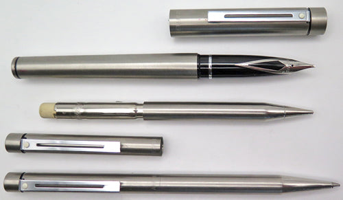 SHEAFFER OVERSIZE TARGA IN BRUSHED STAINLESS, Set of 3