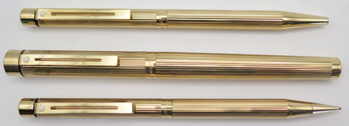 SHEAFFER STANDARD SIZE TARGA IN GOLD, SET OF 3