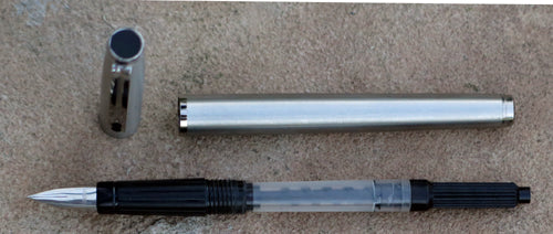 Inoxcrom 77 Fountain Pen in Brushed Stainless