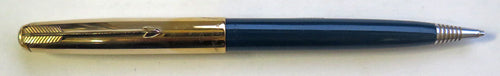 PARKER 51 AEROMETRIC PENCIL WITH GOLD FILL CAP IN MIDNIGHT BLUE