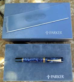 PARKER DUOFOLD SPECIAL EDITION CENTENNIEL IN BLUE MARBLE
