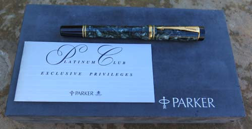 PARKER DUOFOLD SPECIAL EDITION CENTENNIEL IN BLUE MARBLE