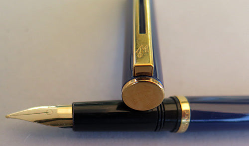 WATERMAN'S SUPERMASTER FOUNTAIN PEN IN NAVY BLUE