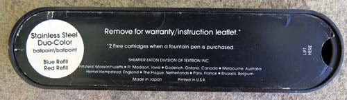 Sheaffer Stainless 8J-2 Ball Point