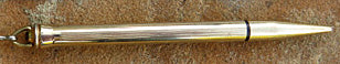 Cross Ring Top Pencil in Gold