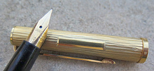 Parker 85 Fountain Pen in Gold Tree Bark Pattern