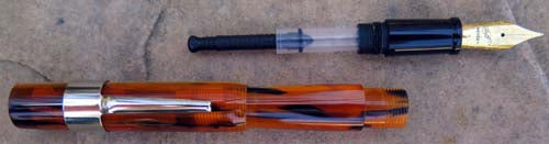 Bexley Pocket Pro Fountain Pen in Old Amber